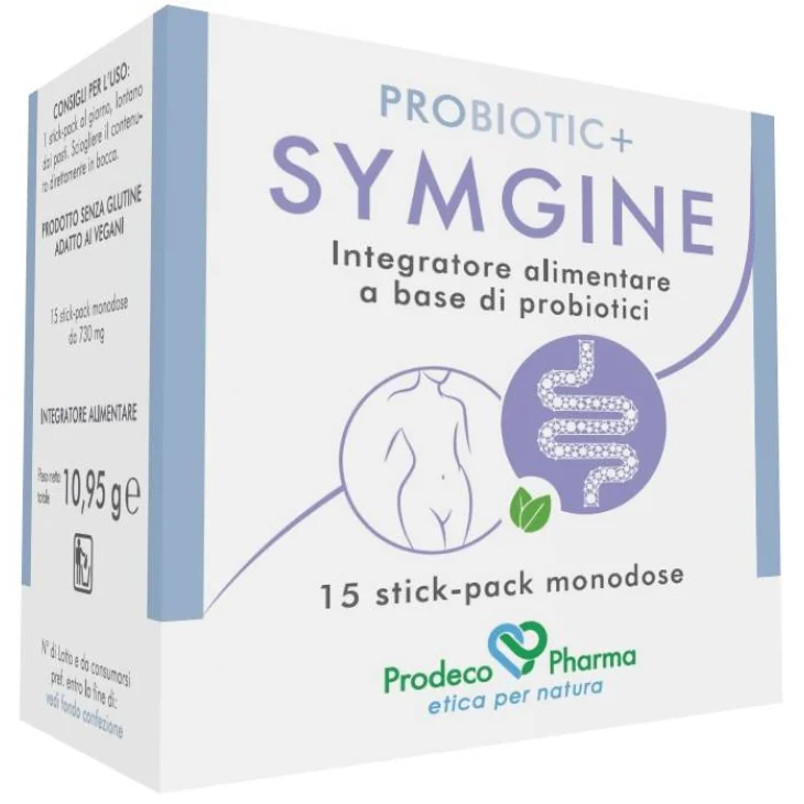 Prodeco Probiotic+ Symgine Integratore a Base di Probiotici 15 stick