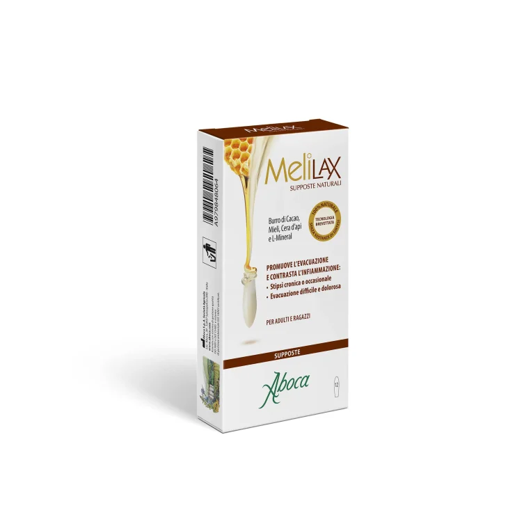 Aboca Melilax Supposte lassative 12 pezzi