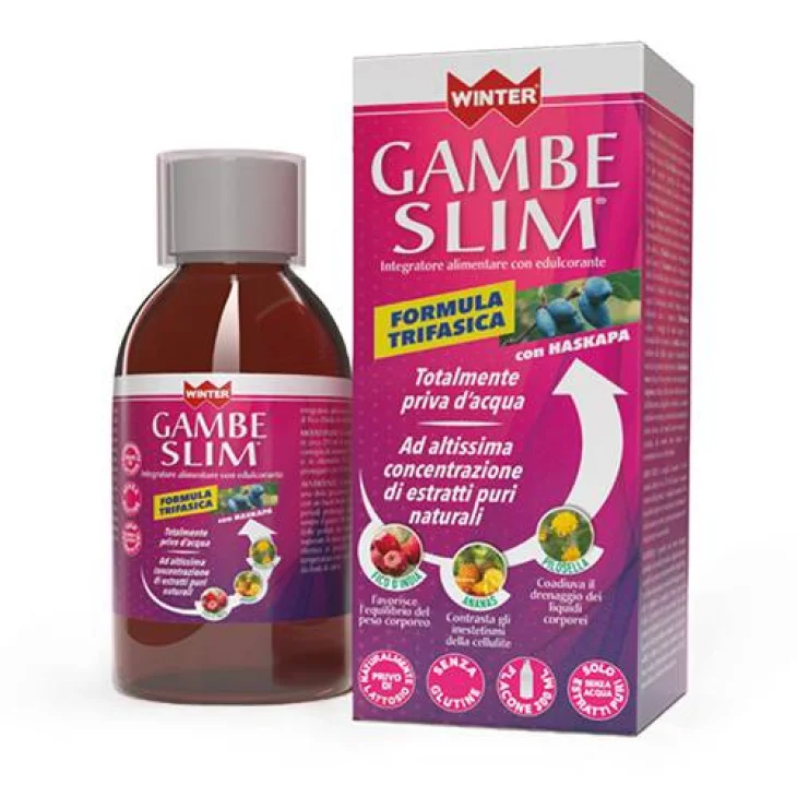 Winter Gambe Slim Formula Trifasica Integratore Drenante 300 ml
