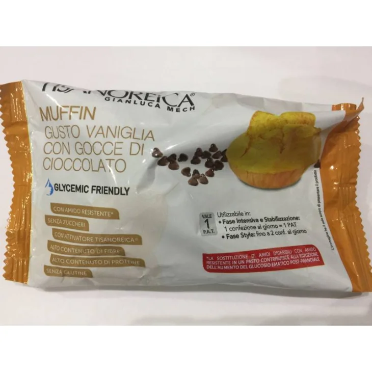 Tisanoreica Style Muffin Vaniglia con Gocce di Cioccolato senza Glutine 40 g