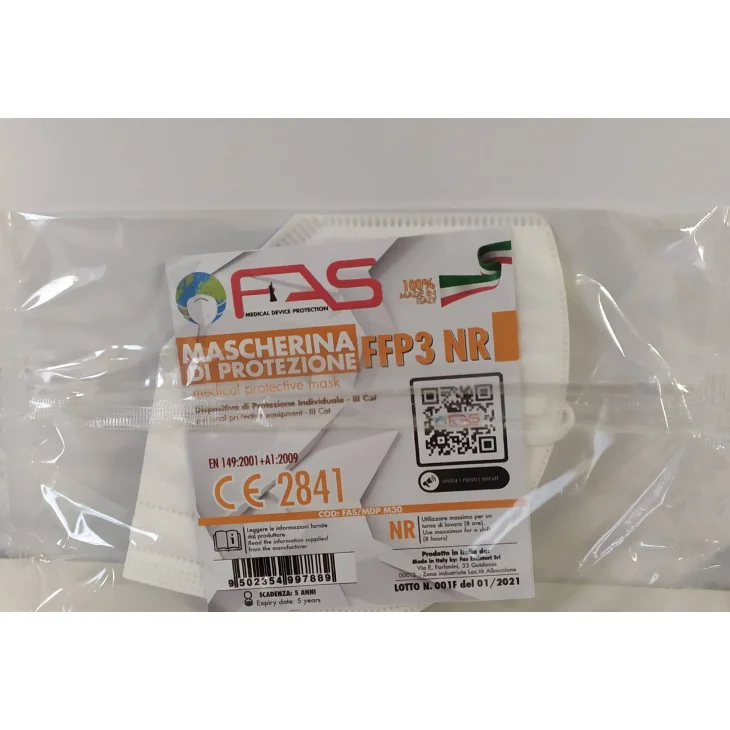 FAS Mascherina FFP-3 Medical Protective Mask 1 Pezzo