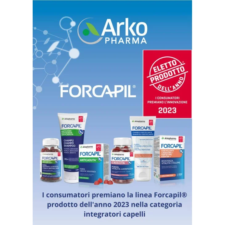Arkopharma Forcapil Capelli e Unghie Integratore anticaduta 30 compresse