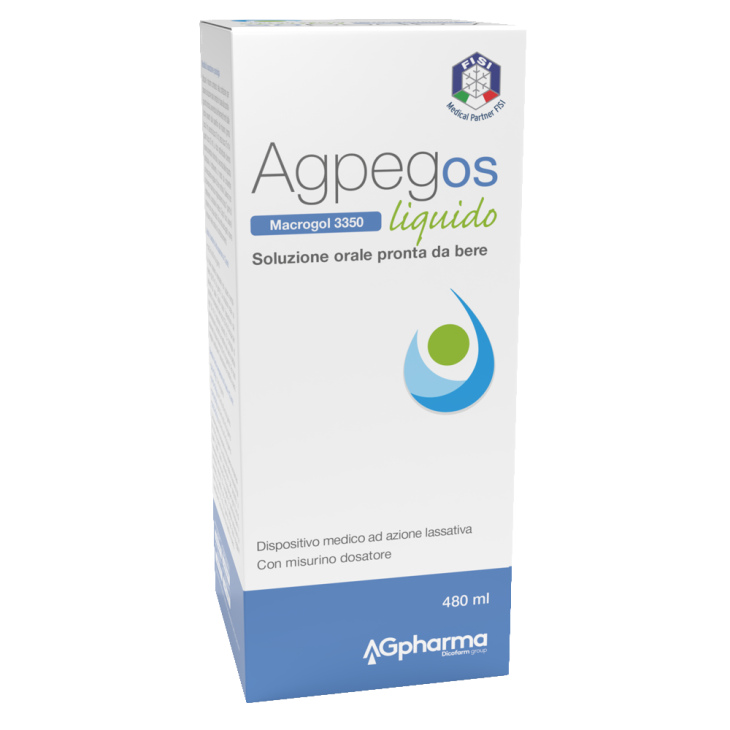 AGpeg Os Macrogol 3350 Liquido contro la stipsi 480 ml
