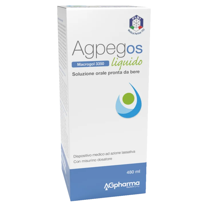AGpeg Os Macrogol 3350 Liquido contro la stipsi 480 ml