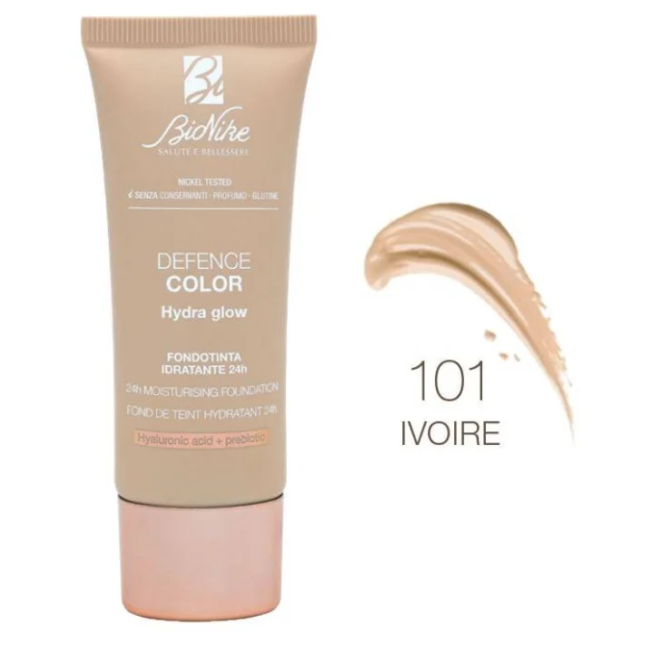 BioNike Defence Color Fondotinta Hydra Glow 101 Ivoire 30 ml