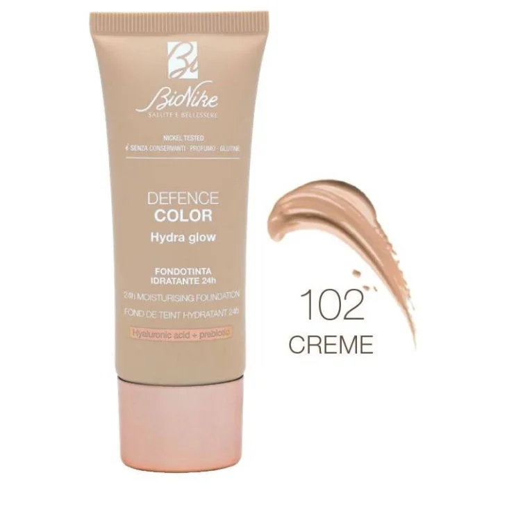 BioNike Defence Color Fondotinta Hydra Glow 102 Creme 30 ml