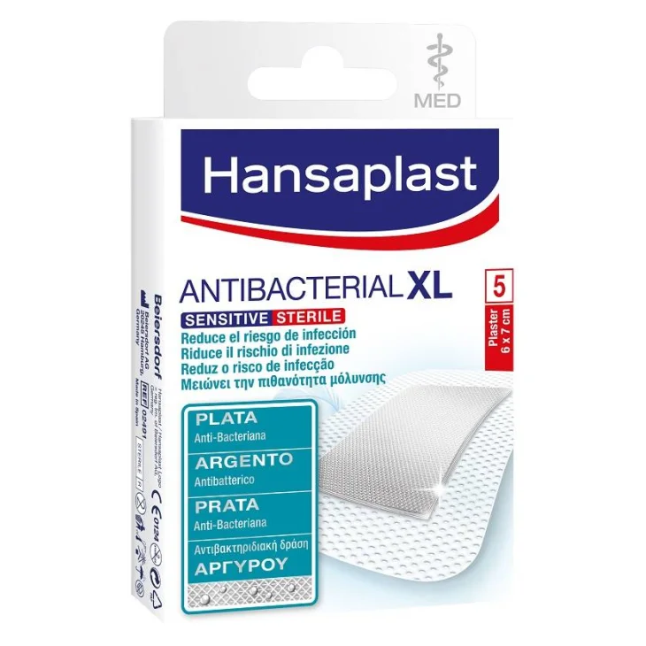 HANSAPLAST SENSITIVE EXTRA LARGE SILVER 5 PEZZI
