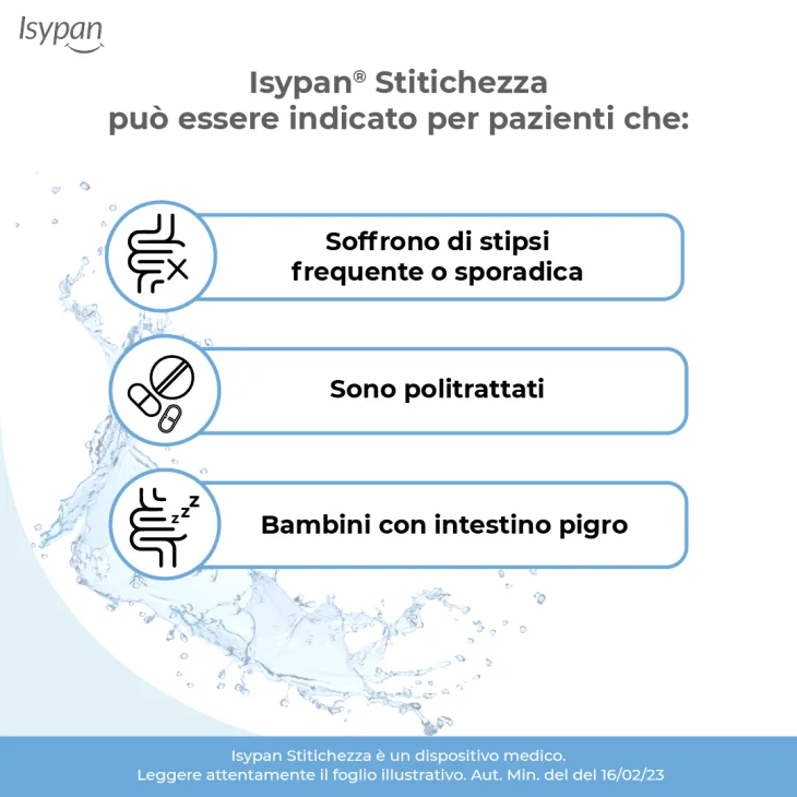 Isypan Stitichezza Macrogol 4000 Integratore contro stitichezza 20 Bustine da 10 g