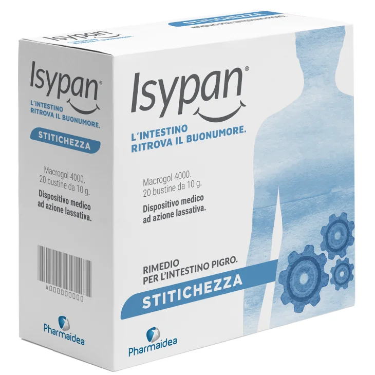 Isypan Stitichezza Macrogol 4000 Integratore contro stitichezza 20 Bustine da 10 g