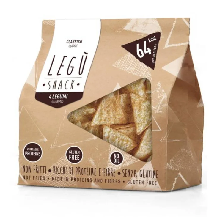 LEGU' SNACK CLASSICO CROCCANTE TRIANGOLINO NON FRITTO 100% LEGUMI ITALIANI 20 G