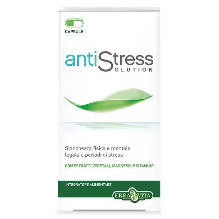 Erba Vita AntiStress Solution Integratore Tonico e Ricostituente 45 capsule