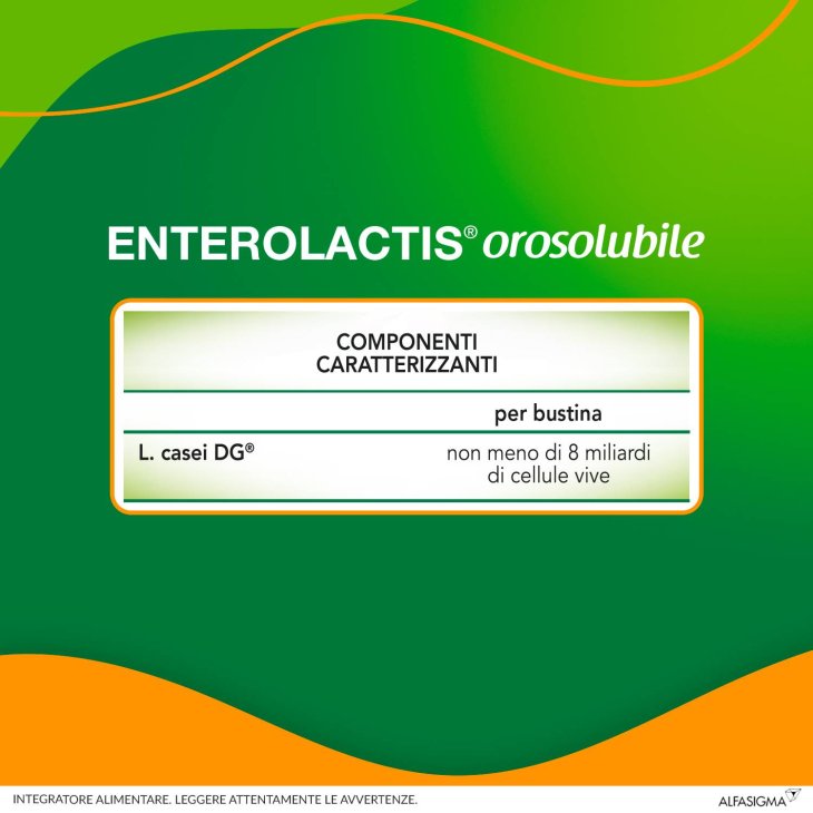 Enterolactis 8 Miliardi Integratore di Fermenti Lattici 12 bustine orosolubili