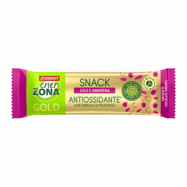 Enerzona Snack Gold Antiossidante Goji e Amarena Barretta 25 g