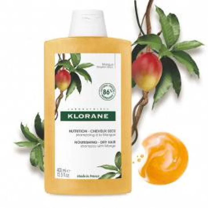 Klorane Shampoo Nutritivo al Burro di Mango Capelli Secchi 400 ml