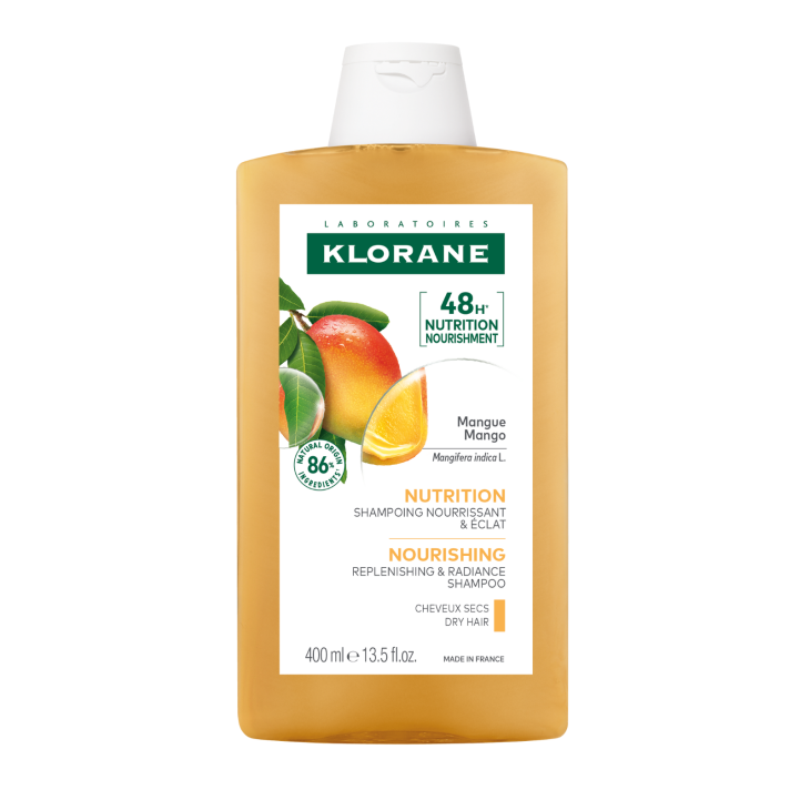 Klorane Shampoo Nutritivo al Burro di Mango Capelli Secchi 400 ml