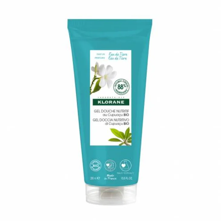 Klorane Gel Doccia Nutritivo Burro di Cupuacu BIO Eau de Tiarè 200 ml
