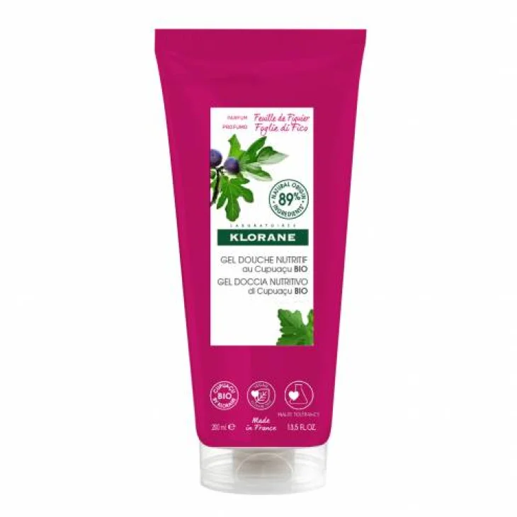 Klorane Gel Doccia Nutritivo al Burro di Cupuacu BIO Foglie di  Fico 200 ml