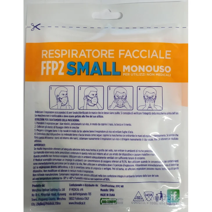 IF Medical Mascherina FFP2 Bianca Small 1 Pezzo