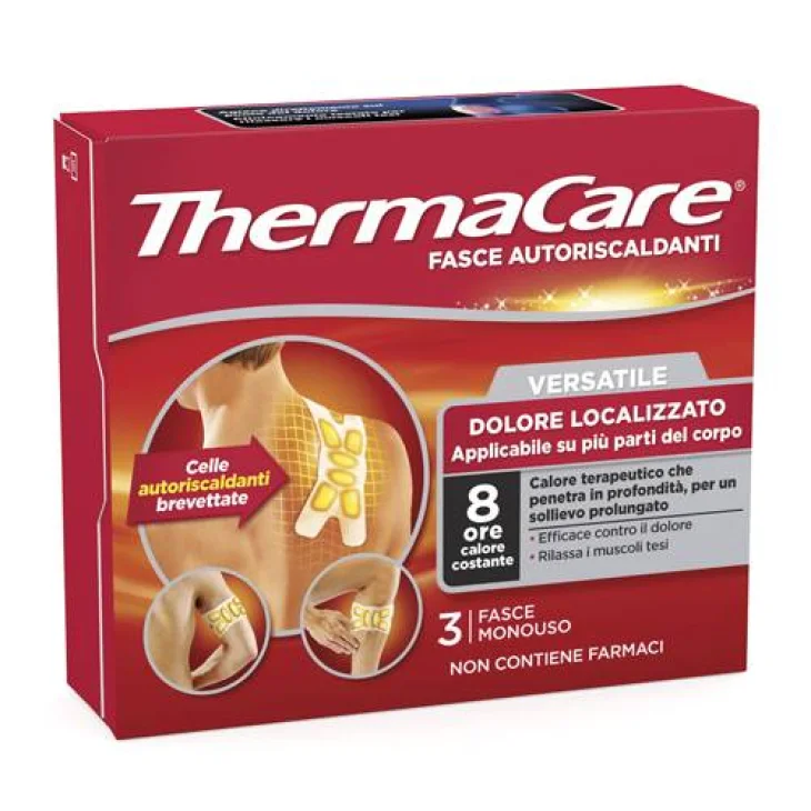 Thermacare Versatile Fasce Autoriscaldanti 3 pezzi