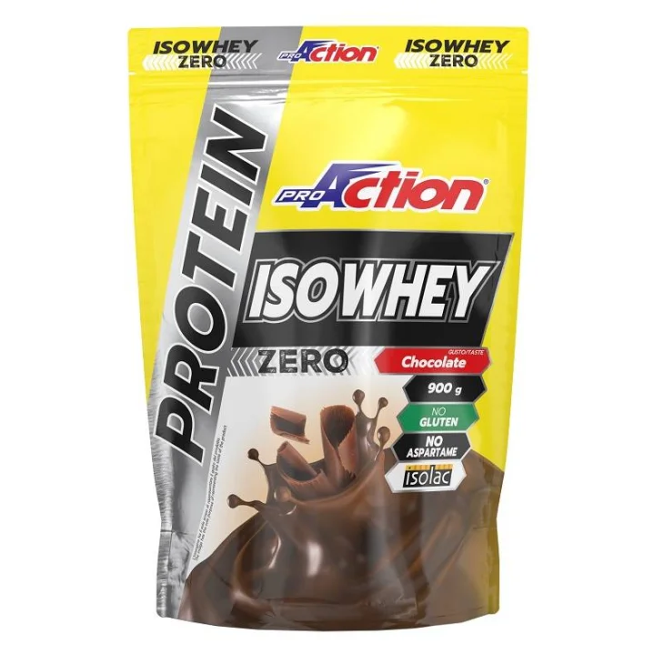 ProAction Protein Isowhey Zero Integratore di Proteine Gusto Cioccolato 900 g