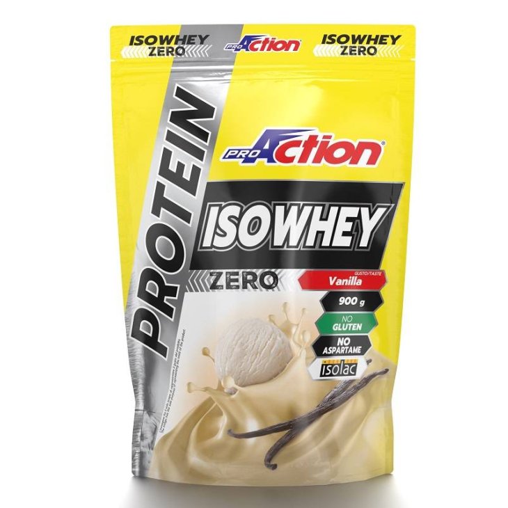 ProAction Protein Isowhey Zero Integratore di Proteine Gusto Vaniglia 900 g