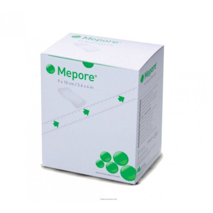 Mepore Medicazione adesiva in tessuto non tessuto con tampone assorbente sterile 9x15cm 5 Pezzi