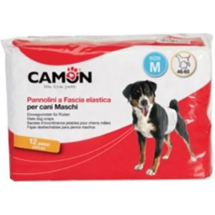 Camon Pannolini a fascia per cani maschi Misura 1 12 Pannolini