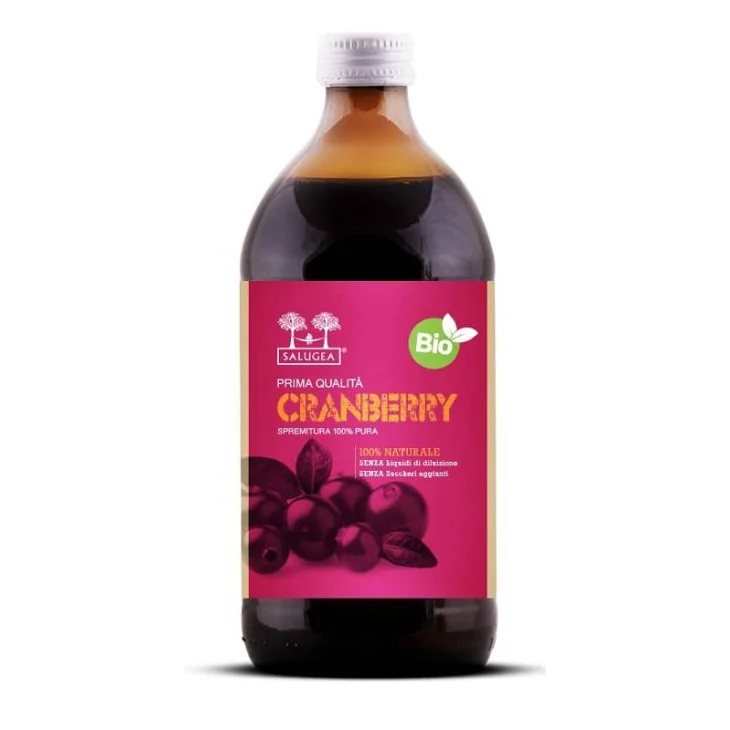 Salugea Succo Cranberry Bio Integratore drenante per le vie urinarie 500 ml