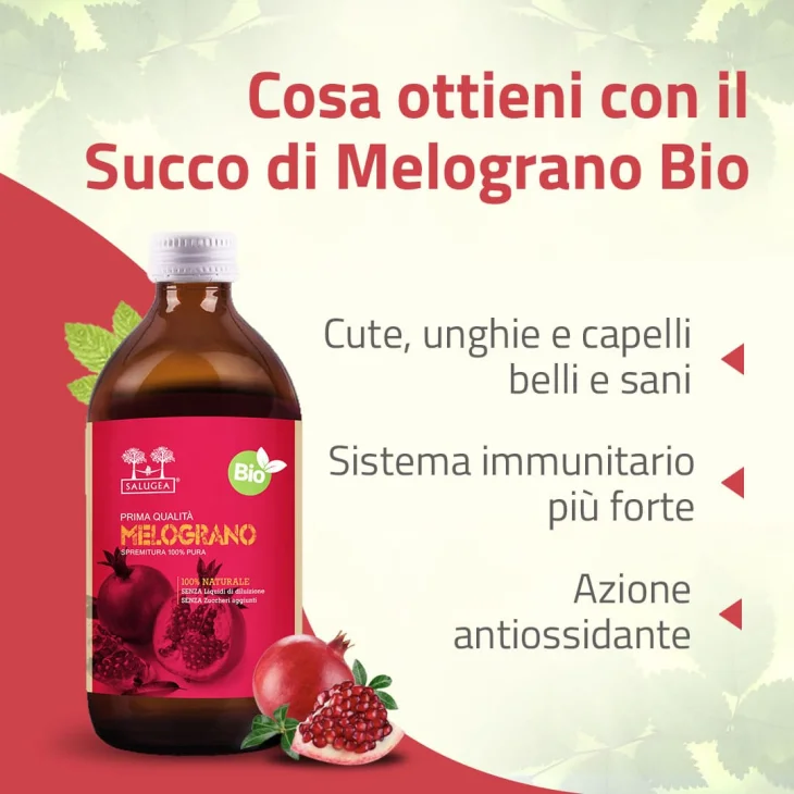 Salugea Succo Melograno Bio Antiossidante 500 ml