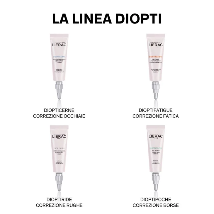 Lierac Dioptipoche Gel Levigante Drenante Contorno Occhi Correzione Borse 15 ml