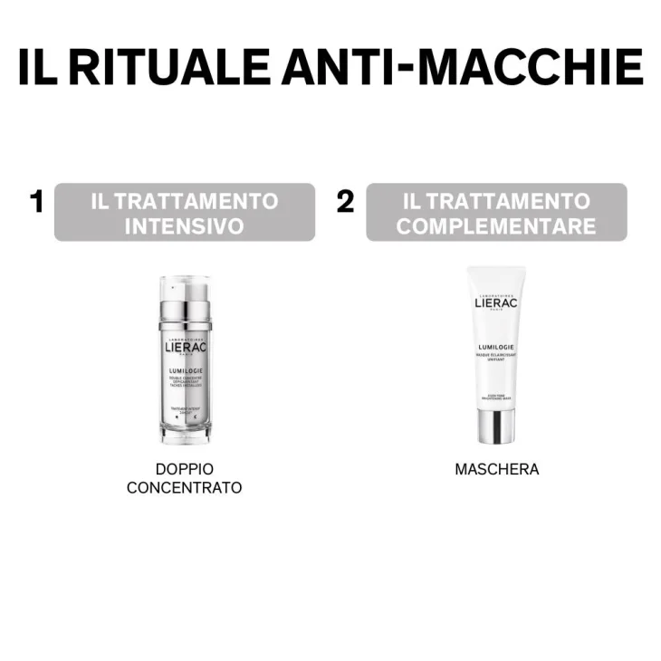 Lierac Lumilogie Doppio Concentrato Giorno-Notte Viso Contro Le Macchie 15+15 ml