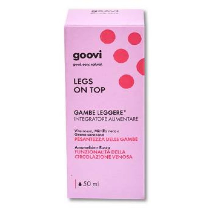 Goovi Legs on Top Integratore Alimentare per Migliorare la Circolazione Gocce 50ml