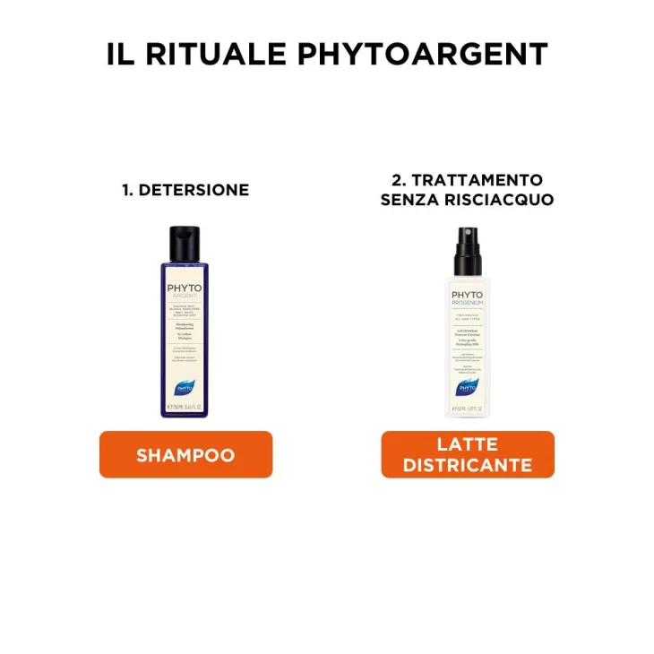 Phyto Phytoargent Shampoo Anti-Ingiallimento Per Capelli Grigi e Bianchi 250 ml
