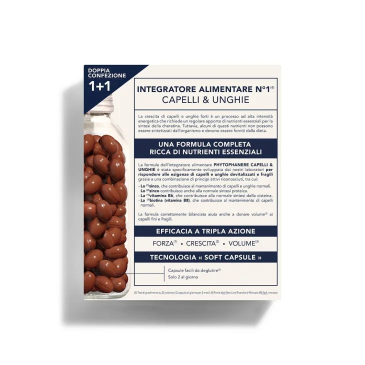 Phyto Phytophanere Integratore Alimentare Per Capelli e Unghie 180 Capsule