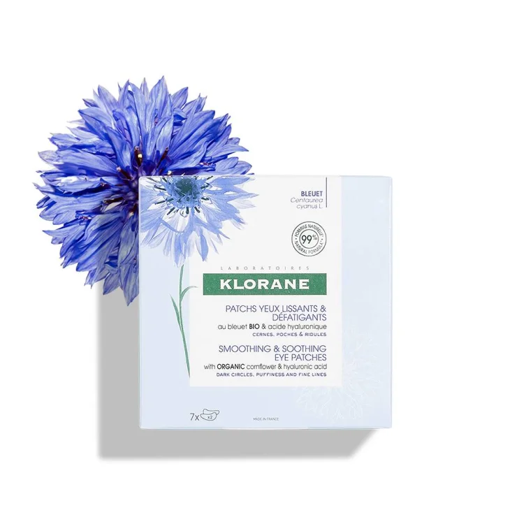 Klorane Patch Occhi Anti-Fatica  al Fiordaliso 7 pezzi