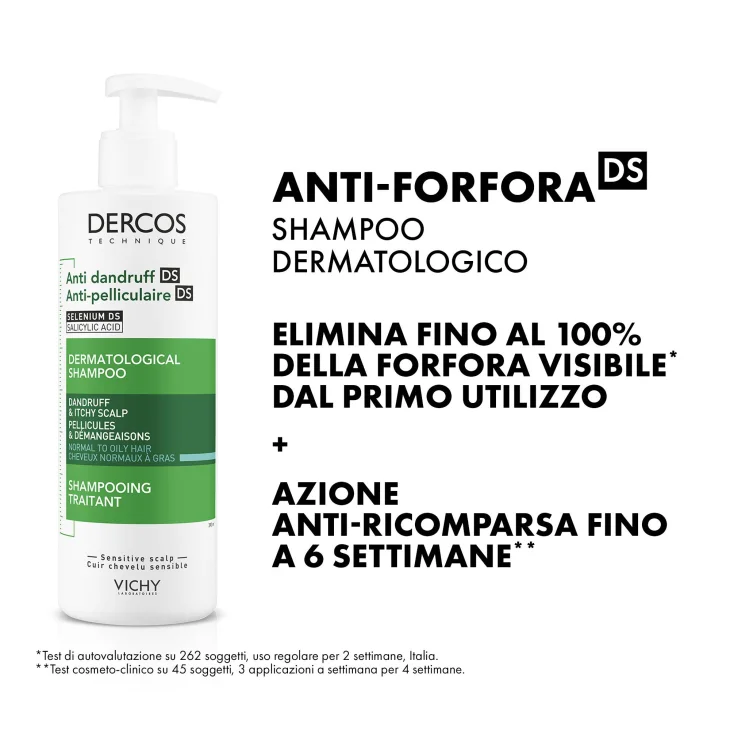 Vichy Dercos Shampoo antiforfora per capelli grassi 390 ml