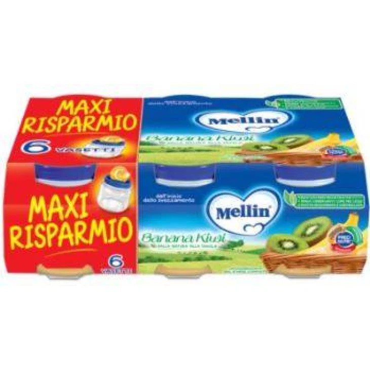 Mellin Omogeneizzato Banana Kiwi 6 x  100 g