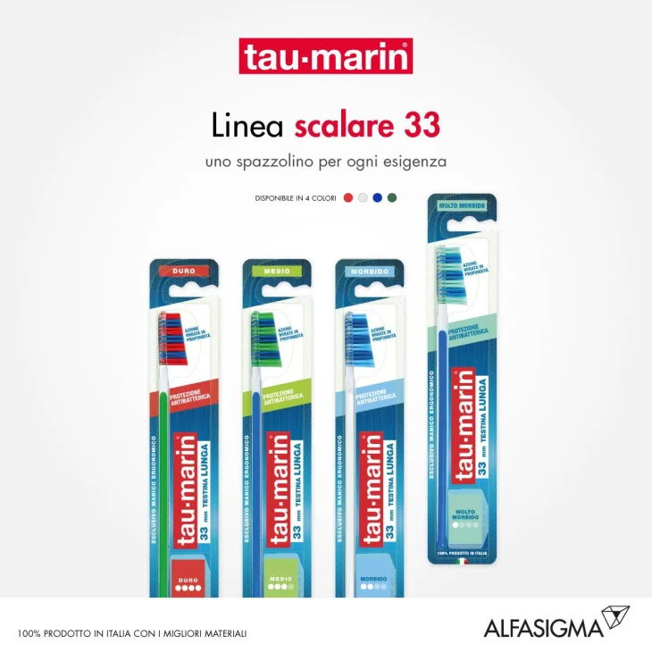Tau-Marin Scalare 33 Setole Molto Morbide 1 Pezzo