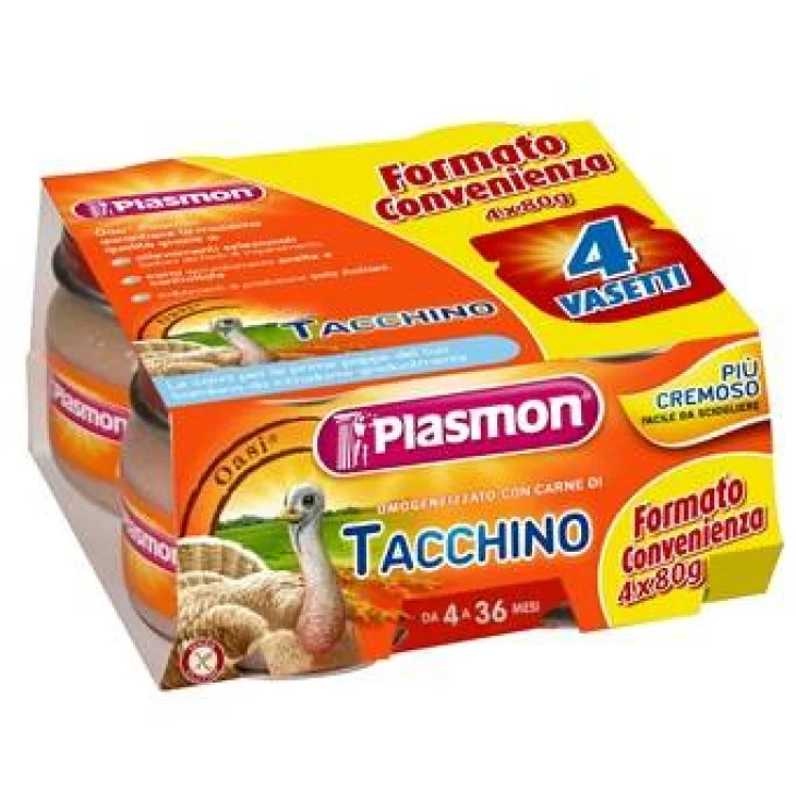 Plasmon Tacchino Omogeneizzato 4 x 80 g