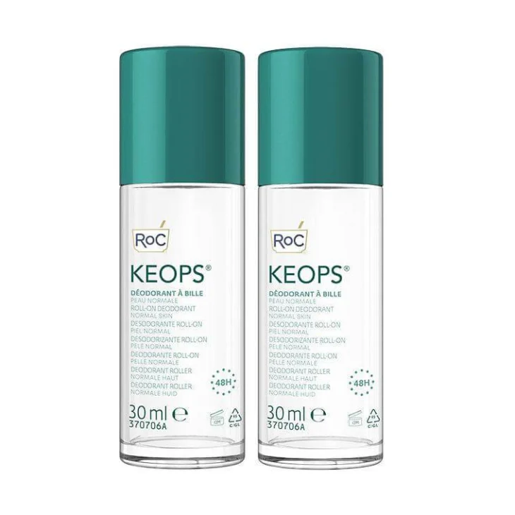 Roc Keops Deodorante Roll-On Pelle Normale 2x30 ml