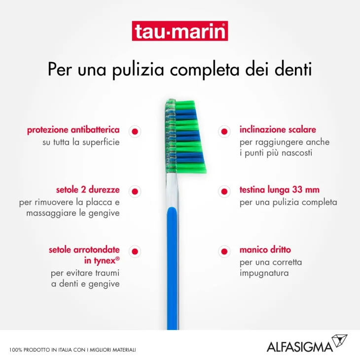 Tau-Marin Scalare 33 Setole Medie 1 Pezzo