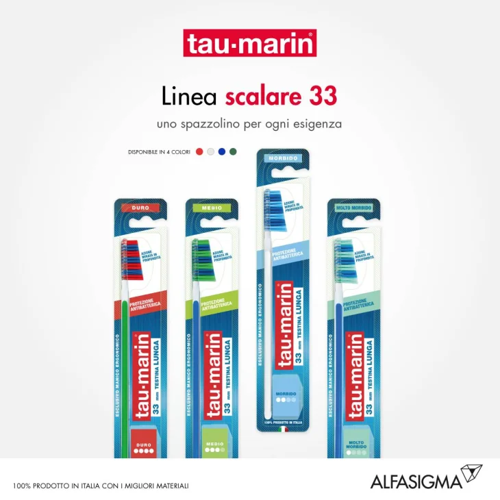Tau-Marin Scalare 33 Setole Morbide 1 Pezzo
