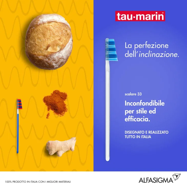 Tau-Marin Scalare 33 Setole Morbide 1 Pezzo