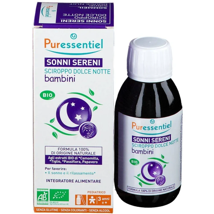 Puressentiel Sciroppo Dolce Notte Bambini Bio 125 ml