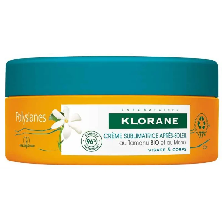 Klorane Crema Sublimatrice Doposole al Tamanu Bio e al Monoï 200 ml