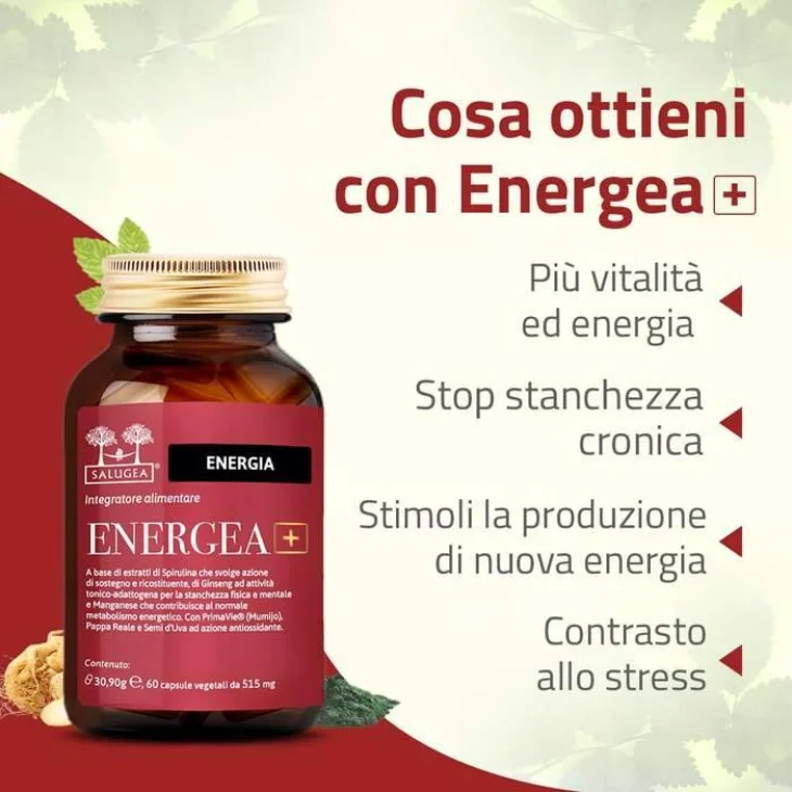 Salugea Energea+ Forza e Vitalità 60 Capsule