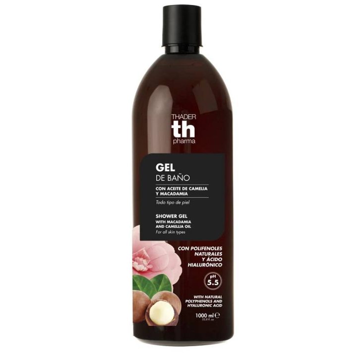 Th Pharma Polifenoli Acido Ialuronico Gel doccia con Camelia e Macadamia 1000 ml