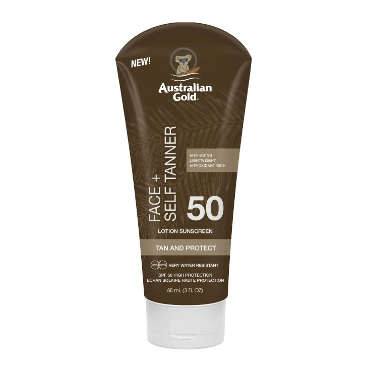 Australian Gold Face+ Self Tanner Lotion Spf50 88 ml