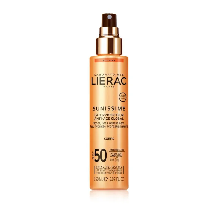 Lierac Sunissime Latte Corpo Solare Protettivo SPF 50+ Antietà Globale 150 ml