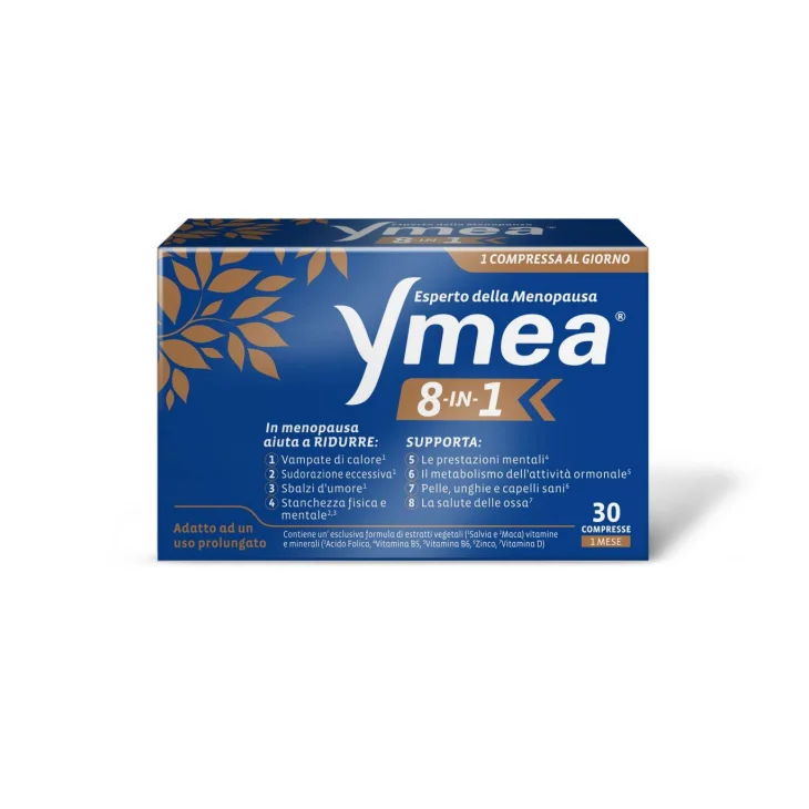 Ymea 8-in-1 Integratore per la Menopausa 30 Compresse
